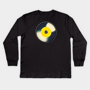 45 RPM Vinyl Record Kids Long Sleeve T-Shirt